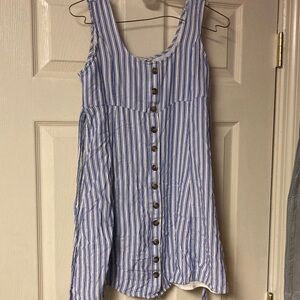 American Eagle Outfitters Blue and White Striped Dress